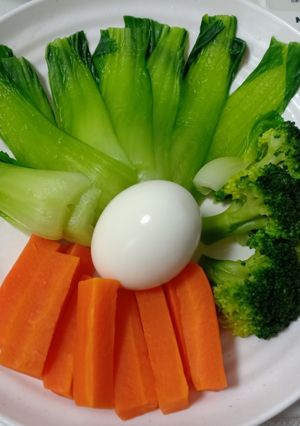 Hình của món Rau luộc thập cẩm.