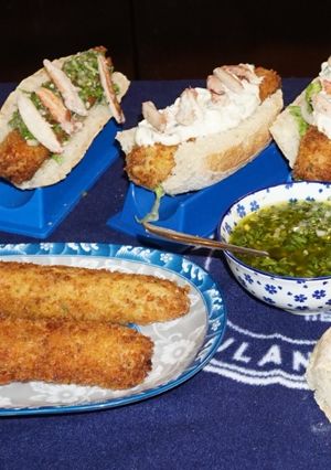 A picture of Crab Choripán.