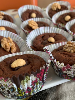 Una foto de Cupcakes chocolate y plátano
