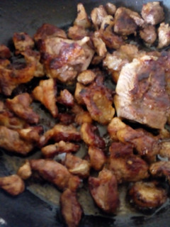 A picture of Pan fried pork.