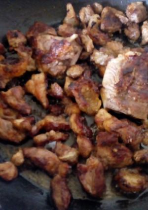 A picture of Pan fried pork.