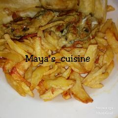 A picture of Fried chips with egg.