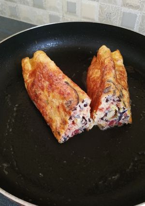 Foto resep Telur Dadar Segitiga ala #dapurraina