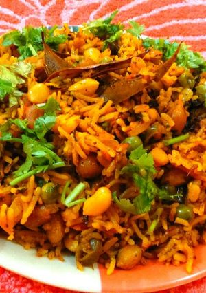 A picture of Pulihora (Bappa's fav.).