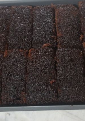 عکسی از دستور کیک خیس شکلاتی
