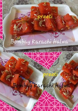 A picture of Bombay karachi Halwa /.