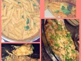 باستا القصدير بالصوص الوردي💕😋