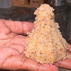 Coconut mawa modak A picture of Coconut mawa modak.