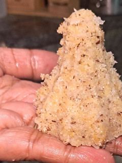 A picture of Coconut mawa modak.