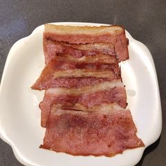 A picture of Fried Smoked Bacon.