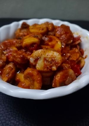 A picture of Spicy mushroom gravy.