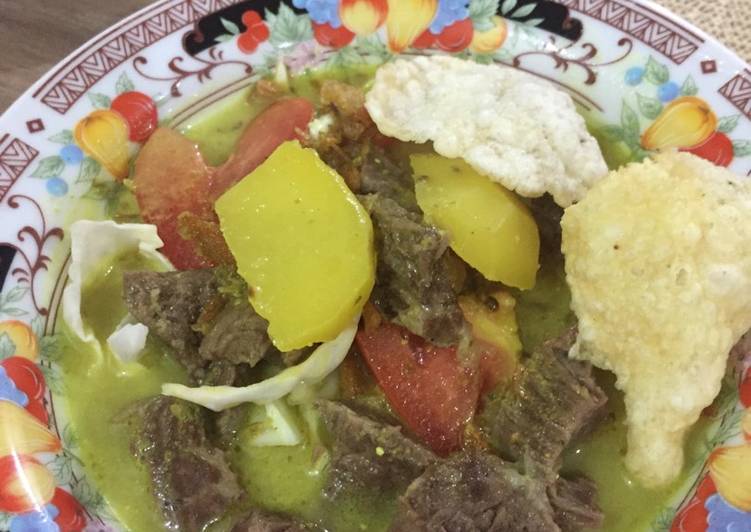 Soto daging simple