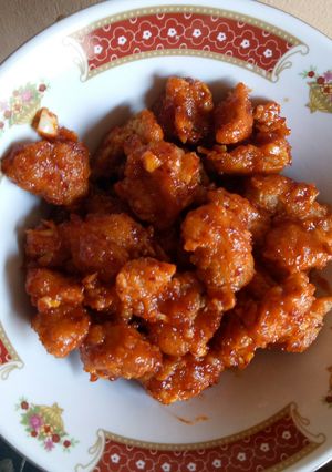 Foto resep Ayam pop corn sambel pedas