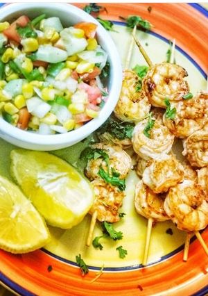 A picture of Grill prawns.