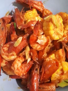 Foto resep Udang Jagung Asam Manis