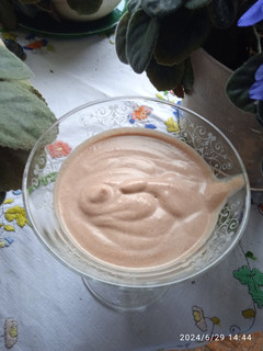 Una foto de Parfait de chocolate
