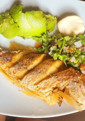 Una foto de Pescado frito