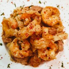 3 Spice Prawns Fettucine A picture of 3 Spice Prawns Fettucine.