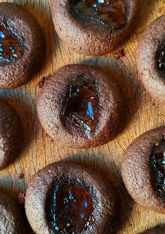 Una foto de Deliciosas pepas de chocolate y naranja SIN GLUTEN / SIN LACTOSA
