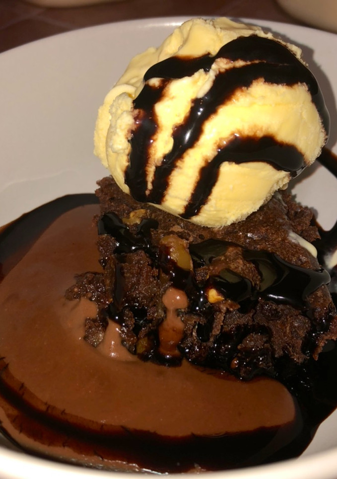 Una foto de Brownie de chocolate negro🍫