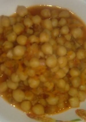 Una foto de Chana Masala - guiso hindú de garbanzos.