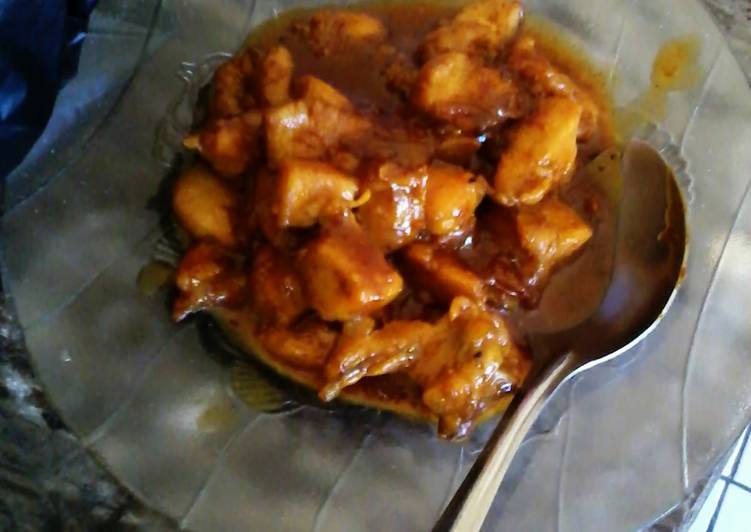 Ayam goreng saus keju