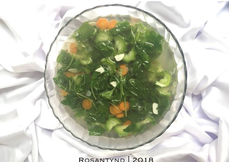Resep: LezatSayur bening bayam