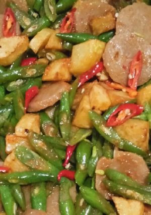 Foto resep Tumis Buncis dengan Kentang dan Bakso