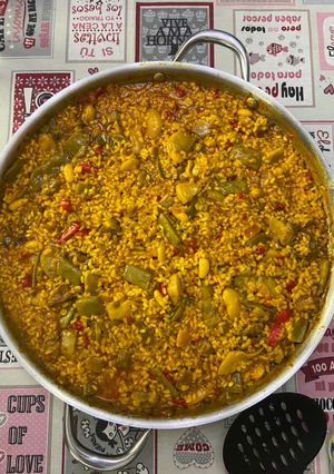 Una foto de Paella valenciana con secreto Realfood