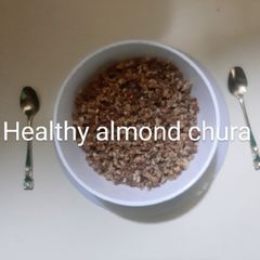 A picture of Healthy almonds chura.