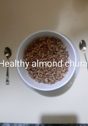 A picture of Healthy almonds chura.