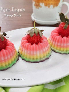 Foto resep 852. Kue Lapis Tepung Beras
