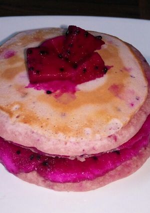 Foto resep Pancake buah naga