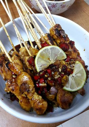 Foto resep Sate Ayam Bumbu Kecap Pedas