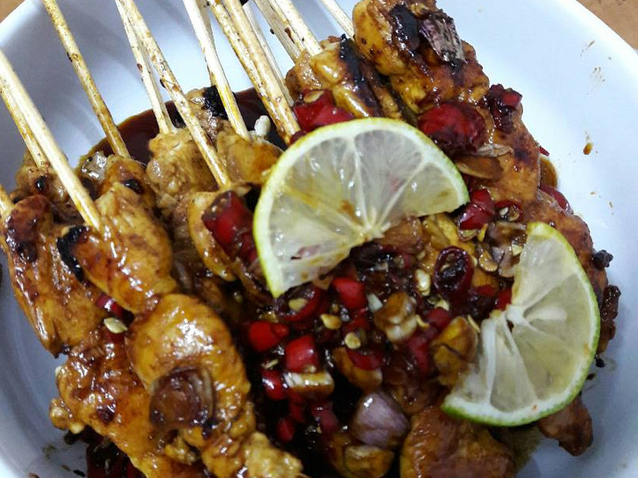 Ternyata ini loh! Resep buat Sate Ayam Bumbu Kecap Pedas  sempurna