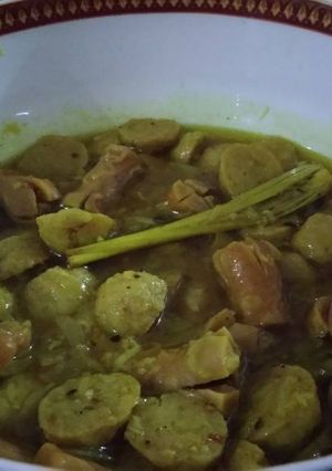 Foto resep Sosis Bakso Ayam Bumbu Kuning