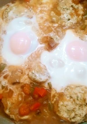 A picture of Kafta (meatballs with herbs and spices).