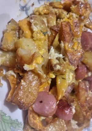 Una foto de Salchipapas