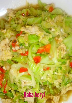 Foto resep Kol tumis telur saos tiram