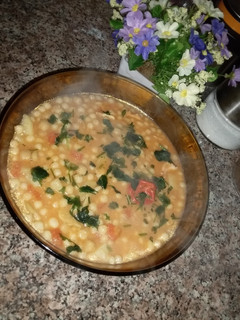 صورة لوصفة بركوكس حار وبنين في البرد 😋😋😋