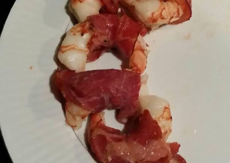 Step-by-Step Guide to Make Super Quick Homemade Brad&#39;s capocolla wrapped prawns