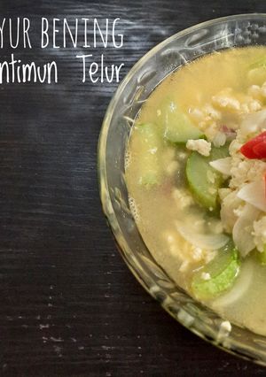 Foto resep Sayur Bening Mentimun Telur