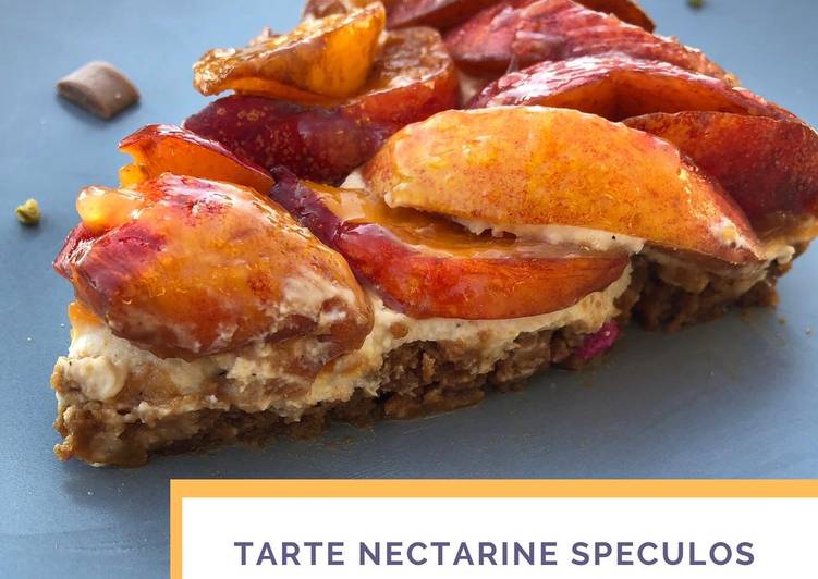 Tarte nectarine façon cheesecake