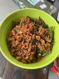 Buncis Ayam Giling Basil