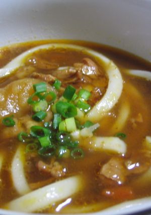 A picture of Leftover Curry Udon.