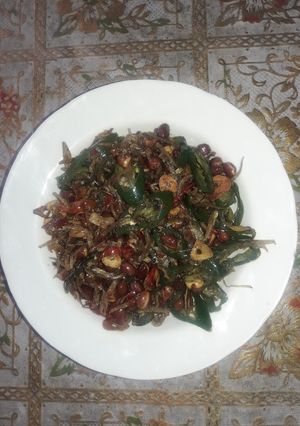 Foto resep Teri medan cabe hijau