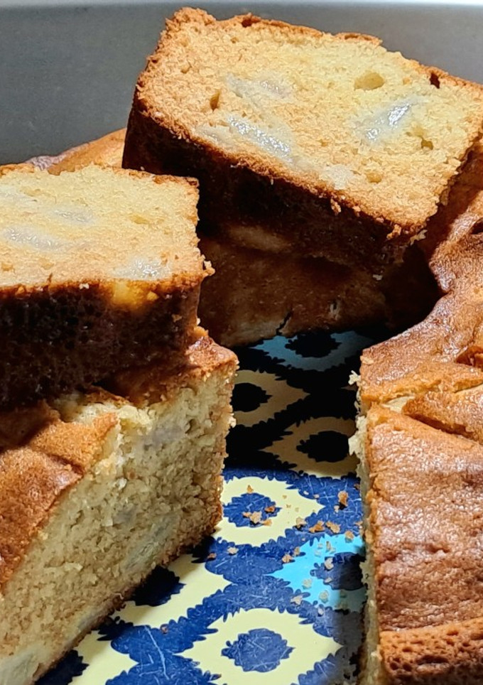Una foto de Torta matera de peras súper esponjosa