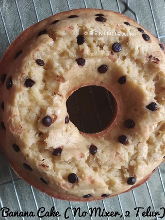 Cara Mudah Membuat Resep Banana Cake (No Mixer, 2 Telur) yang Uenak Anti Ribet, Bisa Manjain Lidah