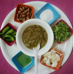 A picture of Himachali green chilli chukh.