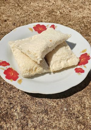 Hình của món Bánh sữa chua phô mai mix chuối.